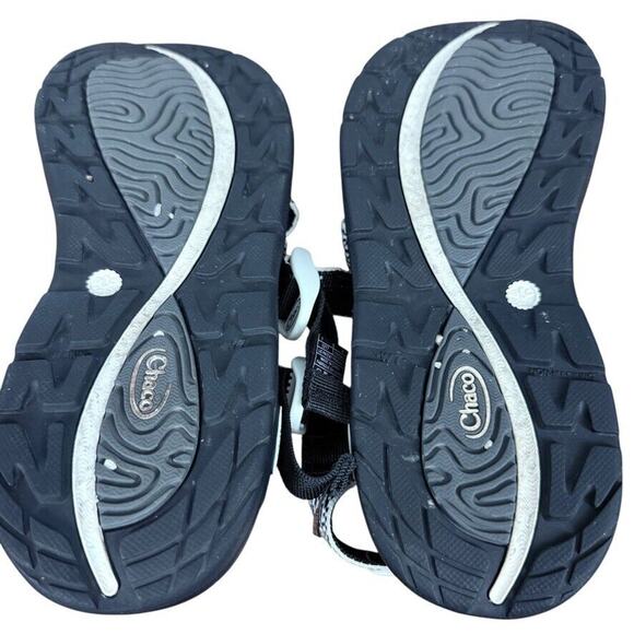 Chaco Z/Volv Womens Black White Toe Ring Sporty Sandals Hiking Caming Shoes sz 7 - Picture 15 of 16